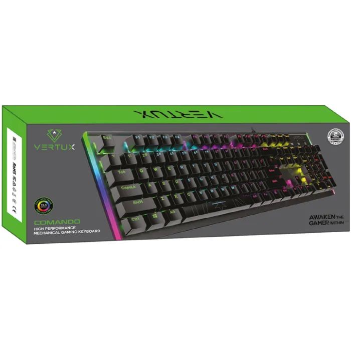 Клавиатура Vertux Comando USB Black (comando.black) изображение 2