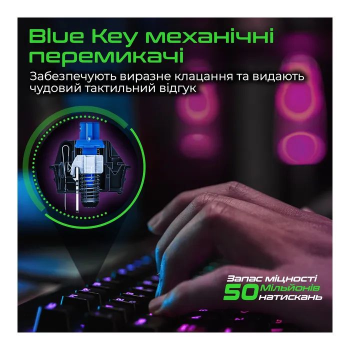 Клавиатура Vertux Comando USB Black (comando.black) изображение 3