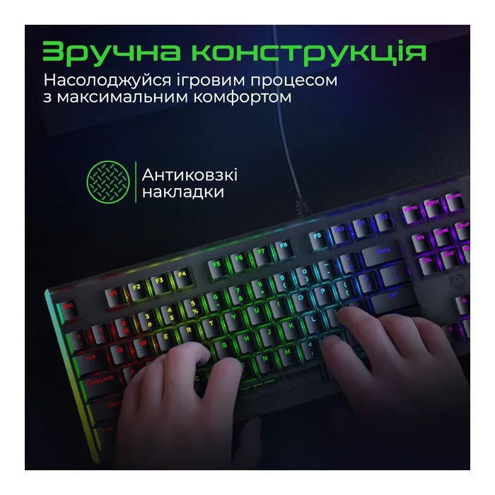 Клавиатура Vertux Comando USB Black (comando.black) изображение 4