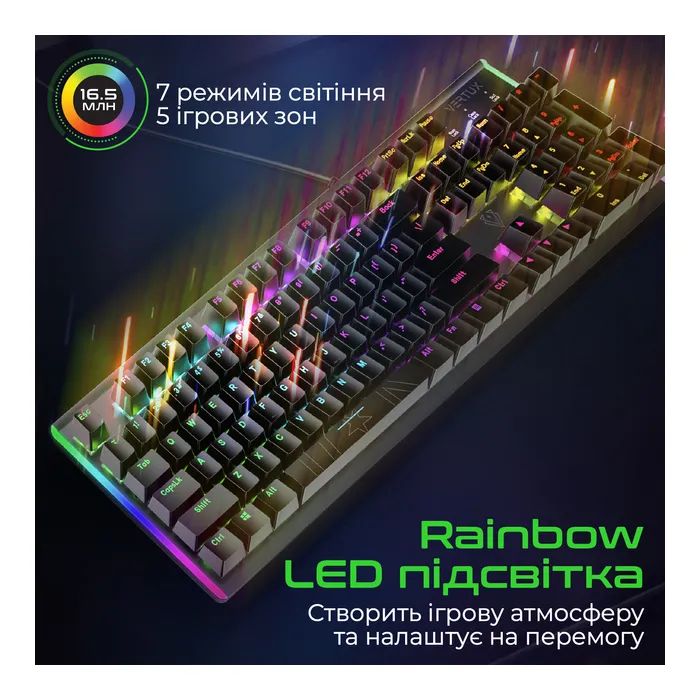 Клавиатура Vertux Comando USB Black (comando.black) изображение 5