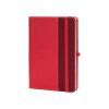 Книга записная Optima А5 COMBI-14, твердая обложка, резинка,линия (O20125-14)