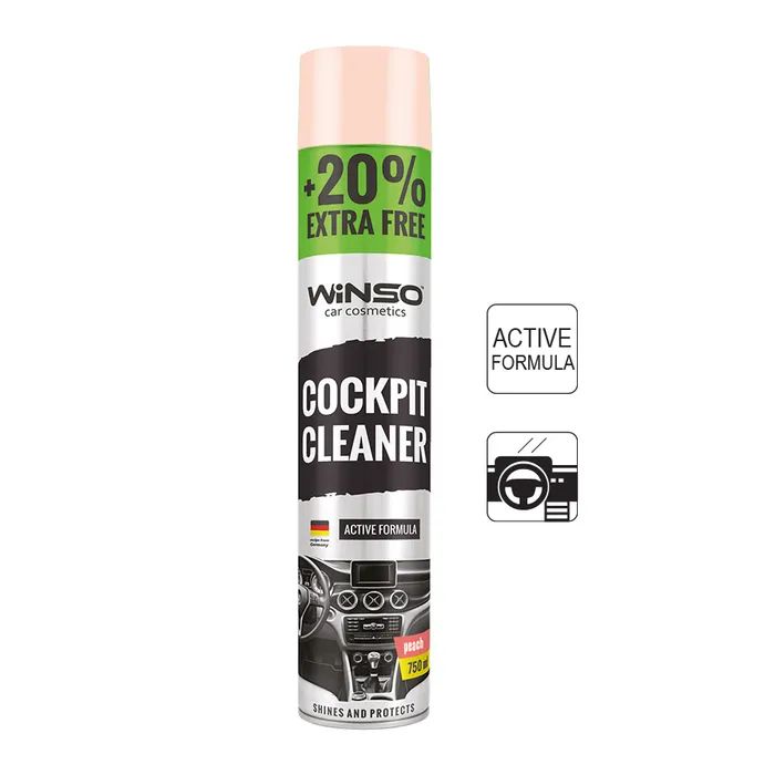 Автополіроль WINSO Cockpit Cleaner персик 750ml (870580)