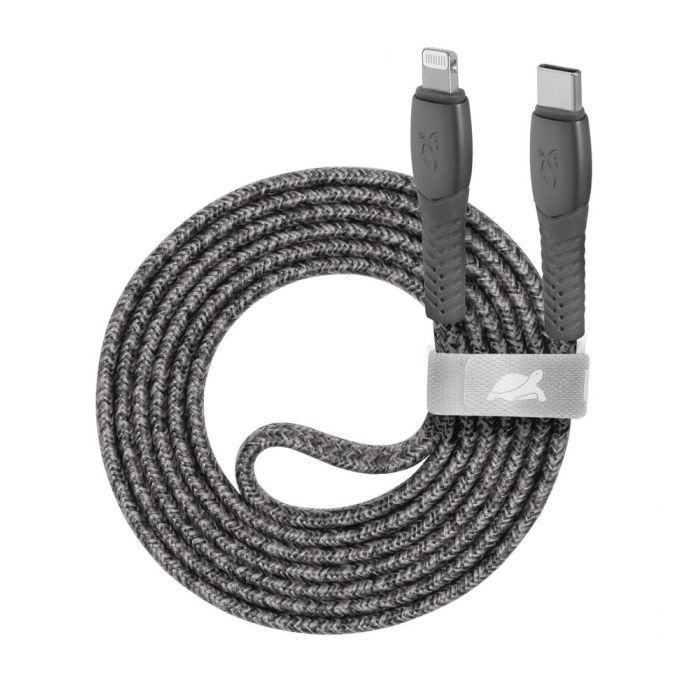 Дата кабель USB-C to Lightning 1.2m 3А grey USB2.0 RivaCase (PS6107 GR12)