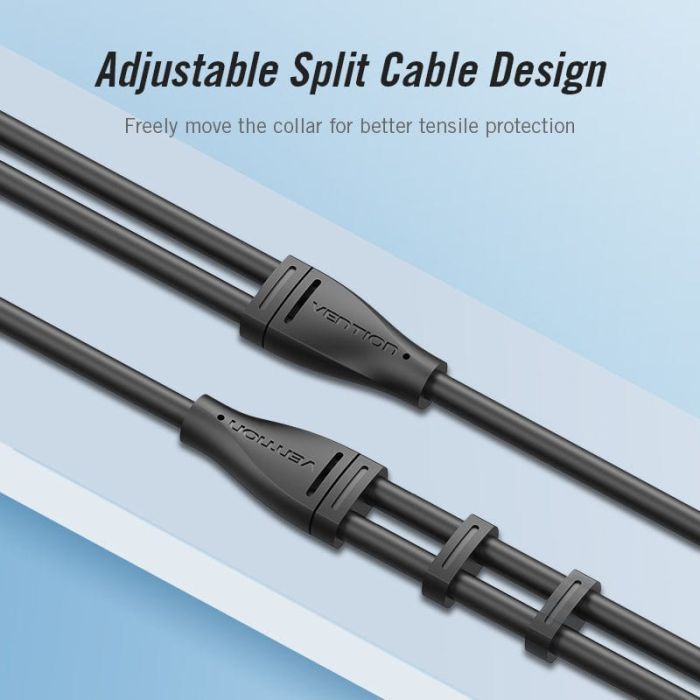 Кабель мультимедийный Jack 3.5mm 4pin M to 2X 3.5mm F Vention (BBVBY) изображение 5