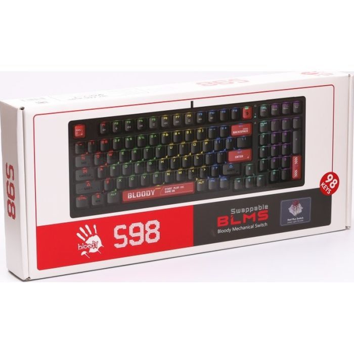 Клавіатура A4Tech Bloody S98 RGB BLMS Red USB Bloody Red (4711421991674) зображення 10
