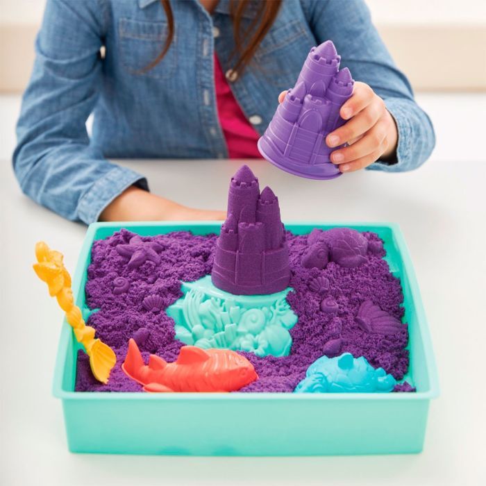 Набір для творчості Kinetic Sand V2 Замок з піску Фіолетовий 454 г (71402) зображення 7