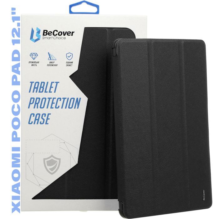 Чехол для планшета BeCover Smart Case Xiaomi Poco Pad 12.1" Black (711557) изображение 6