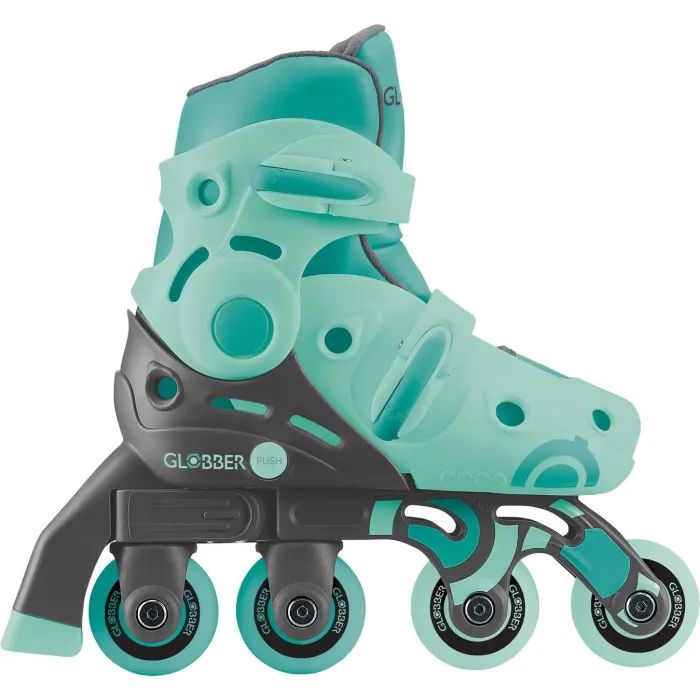 Роликові ковзани Globber 2в1 м'ятно-зелені р.30-33, до 60кг, 5+ (783-206) зображення 9