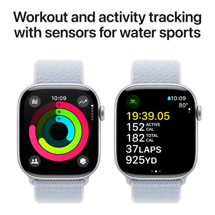 Смарт-годинник Apple Watch Series 10 GPS 46mm Jet Black Aluminium Case with Ink Sport Loop (MWWR3QH/A) зображення 4