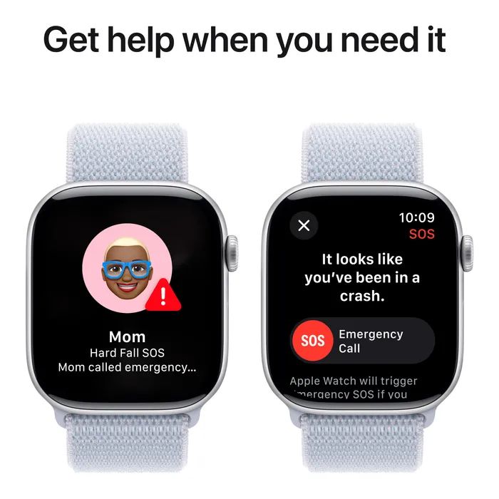 Смарт-годинник Apple Watch Series 10 GPS 46mm Jet Black Aluminium Case with Ink Sport Loop (MWWR3QH/A) зображення 6