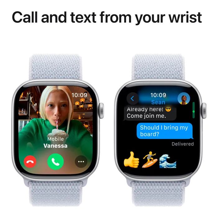 Смарт-годинник Apple Watch Series 10 GPS 46mm Jet Black Aluminium Case with Ink Sport Loop (MWWR3QH/A) зображення 7