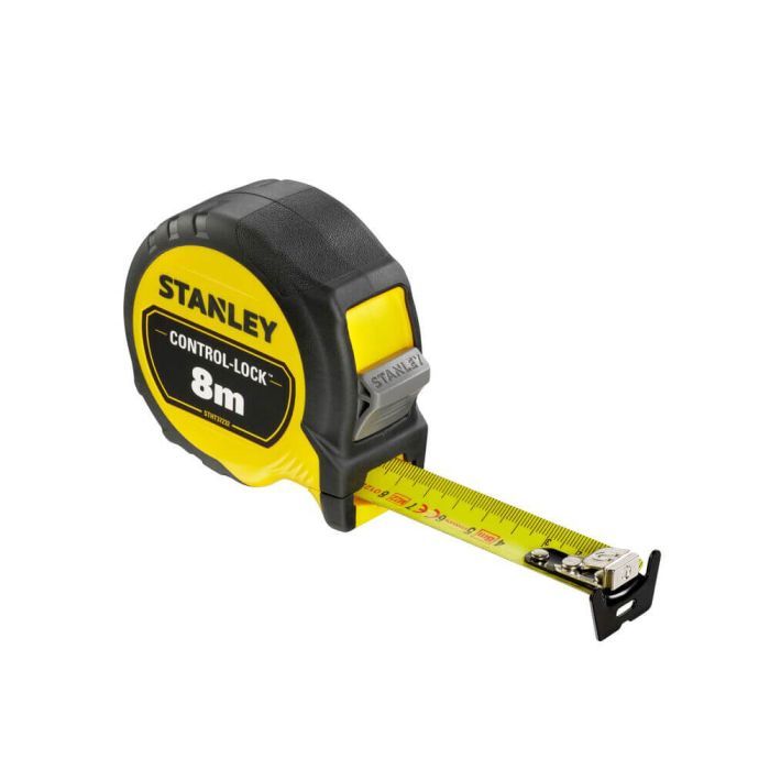 Рулетка Stanley CONTROL-LOCK, 8мх25мм, у прогумованому корпусі, з двосторонньою шкалою (STHT37232-0) зображення 2