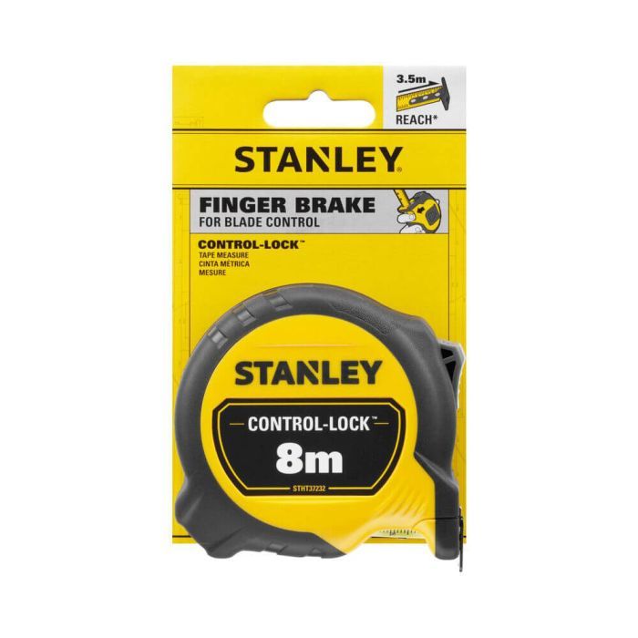 Рулетка Stanley CONTROL-LOCK, 8мх25мм, у прогумованому корпусі, з двосторонньою шкалою (STHT37232-0) зображення 4
