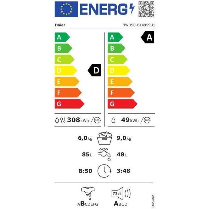 Стиральная машина Haier HWD90-B14959U1 изображение 10