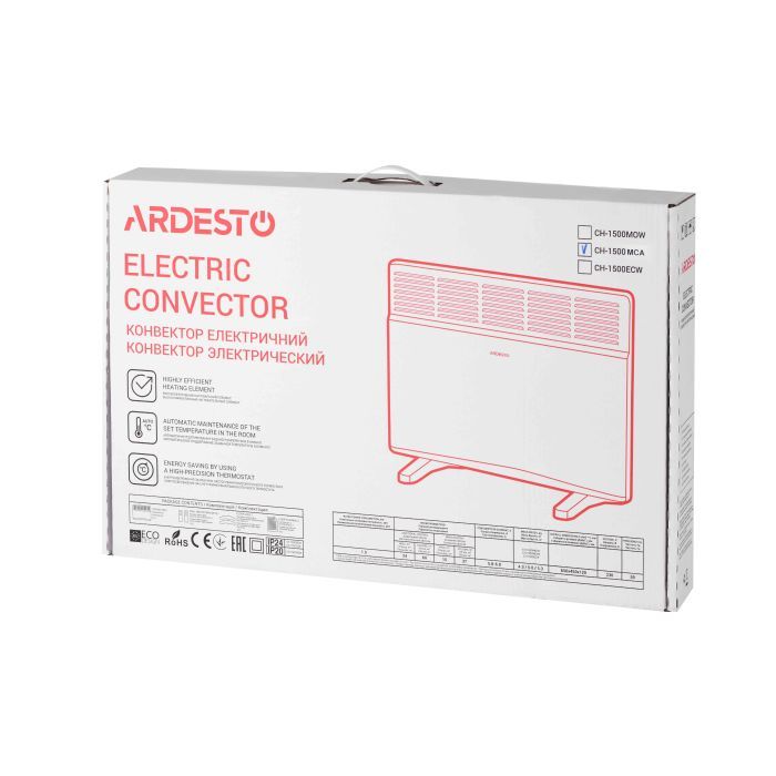 Обогреватель Ardesto CH-1500MCA изображение 8