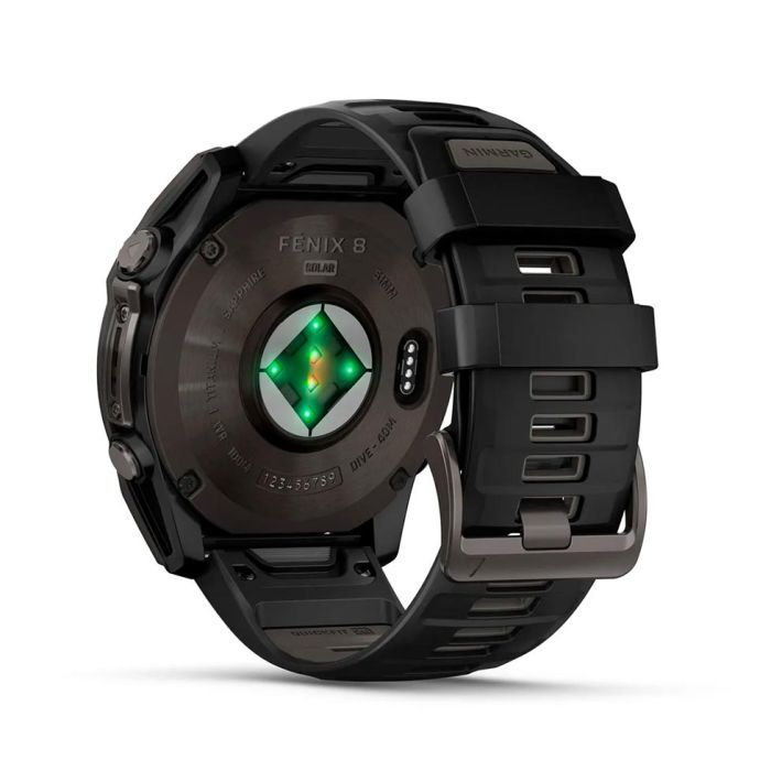 Смарт-часы Garmin fenix 8 51mm,Saph Solar,CrbnGry Ti/Blk,Blk/PblGryBnd (010-02907-11) изображение 11