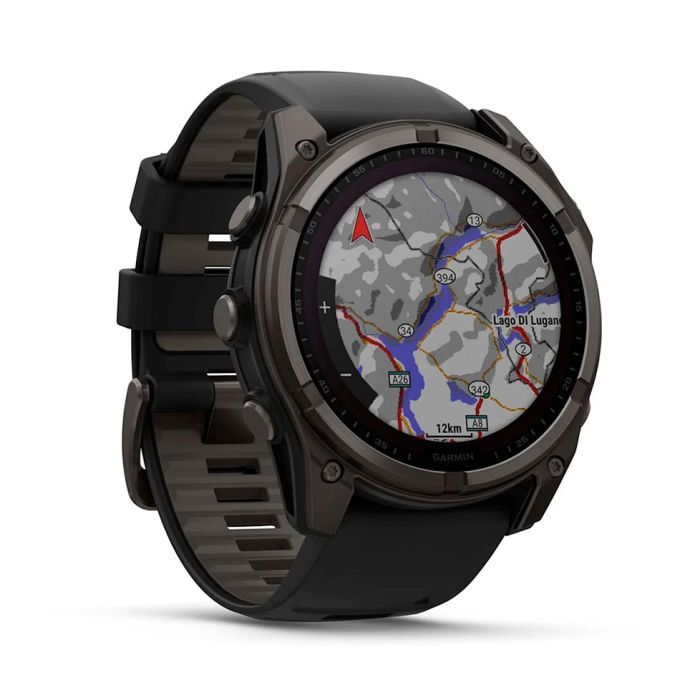 Смарт-часы Garmin fenix 8 51mm,Saph Solar,CrbnGry Ti/Blk,Blk/PblGryBnd (010-02907-11) изображение 3