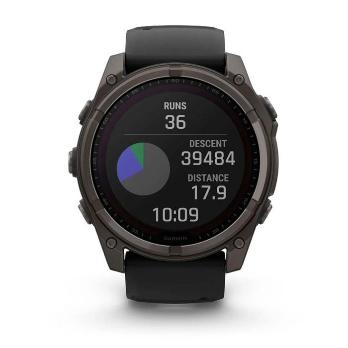 Смарт-часы Garmin fenix 8 51mm,Saph Solar,CrbnGry Ti/Blk,Blk/PblGryBnd (010-02907-11) изображение 9