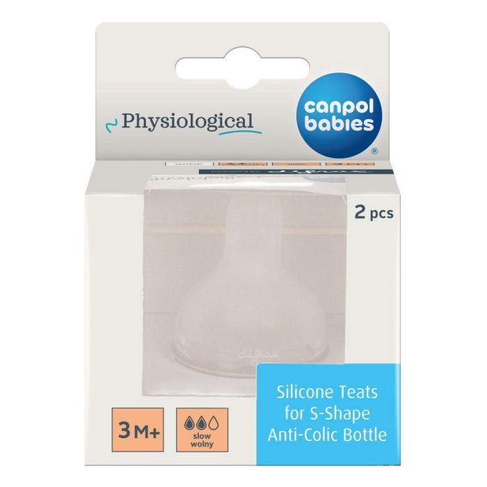 Соска Canpol babies силиконовая к бутылке S-Shape M (медленная) 2 шт (59/892) изображение 6