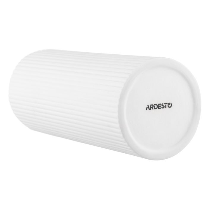 Ваза Ardesto Liguria, 8х22.7см, порцеляна, білий (AR3803W) зображення 5