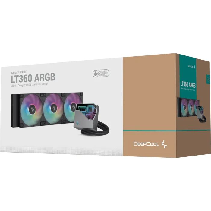 Система жидкостного охлаждения Deepcool LT360 ARGB Black (R-LT360-BKAMNC-G-1) изображение 6