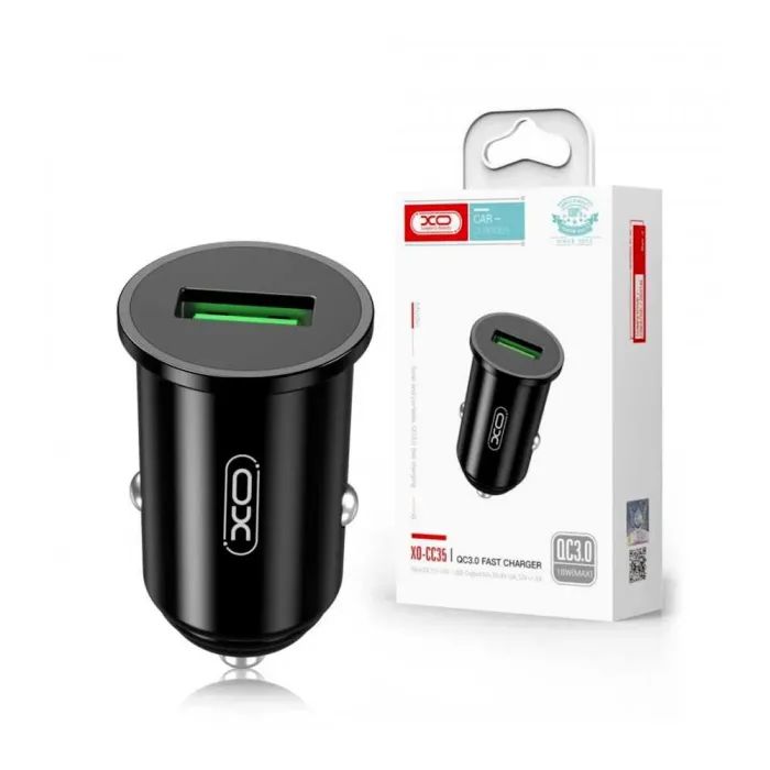 Зарядное устройство XO QC 3.0 CC35 18W/1USB Black (XO-CC35-BK) изображение 2