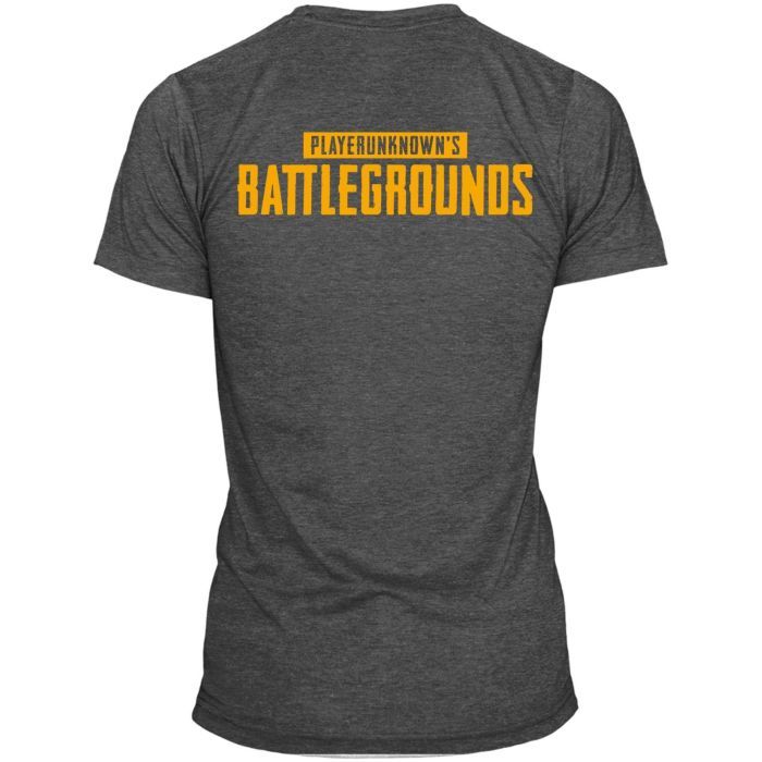 Футболка Jinx PUBG - Orange Logo Pocket Tee Charcoal Heather, M (JINX-8826 CHM) изображение 2