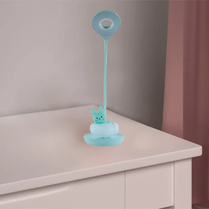 Настільна лампа Kite Cloudy Bunny LED з акумулятором, зелена (K24-493-1-4) зображення 6
