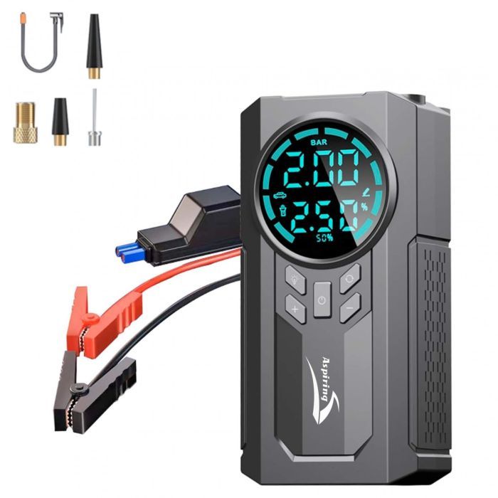 Пуско зарядний пристрій Aspiring Jump 2 8000mAh Power bank 3-in-1 with inflator, compressor (JM8000PI) зображення 3