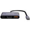 Концентратор Canyon hub DS-4 3in1 USB-C Grey (CNS-TDS4) изображение 2