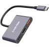 Концентратор Canyon hub DS-4 3in1 USB-C Grey (CNS-TDS4) изображение 3