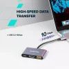 Концентратор Canyon hub DS-4 3in1 USB-C Grey (CNS-TDS4) изображение 7