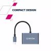 Концентратор Canyon hub DS-4 3in1 USB-C Grey (CNS-TDS4) изображение 8