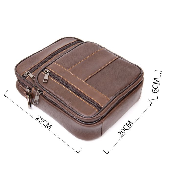 Сумка Vintage Коричневая (20434) изображение 3