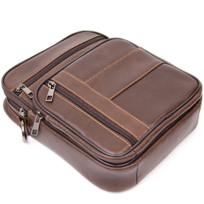 Сумка Vintage Коричневая (20434) изображение 5