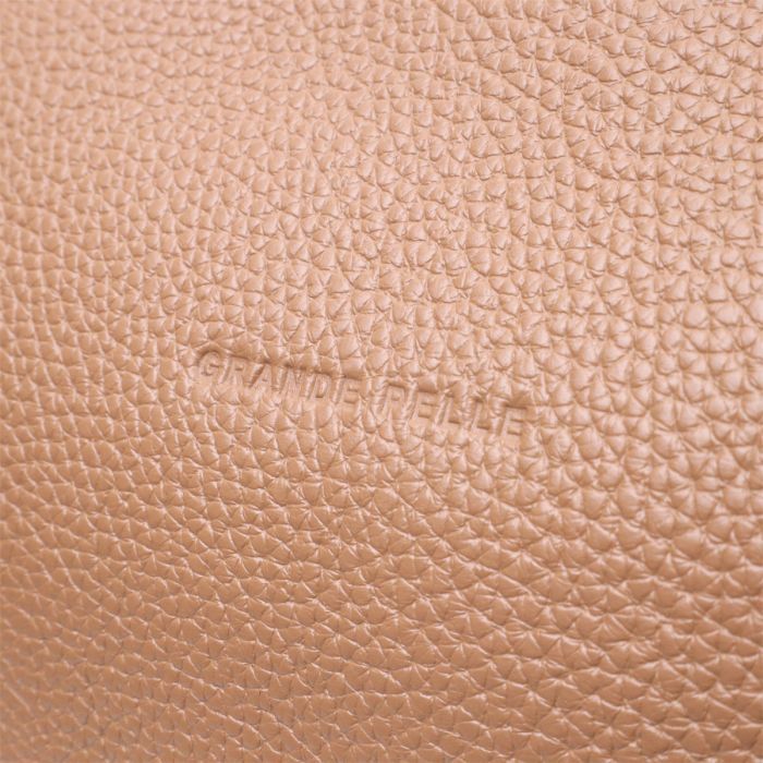 Сумка Grande Pelle Из натуральной кожи Бежевая (11696) изображение 3