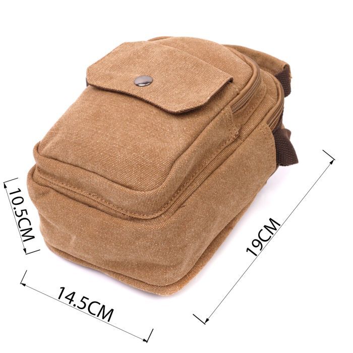 Сумка Vintage Из плотного текстиля Песочная (22222) изображение 3