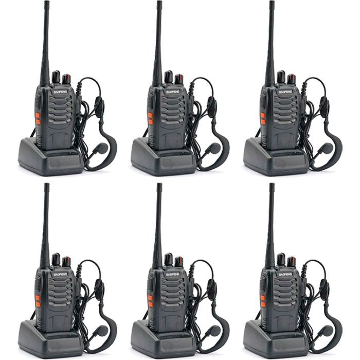 Портативная рация Baofeng BF-888S Six Pack комплект 6 шт (2200000758996)