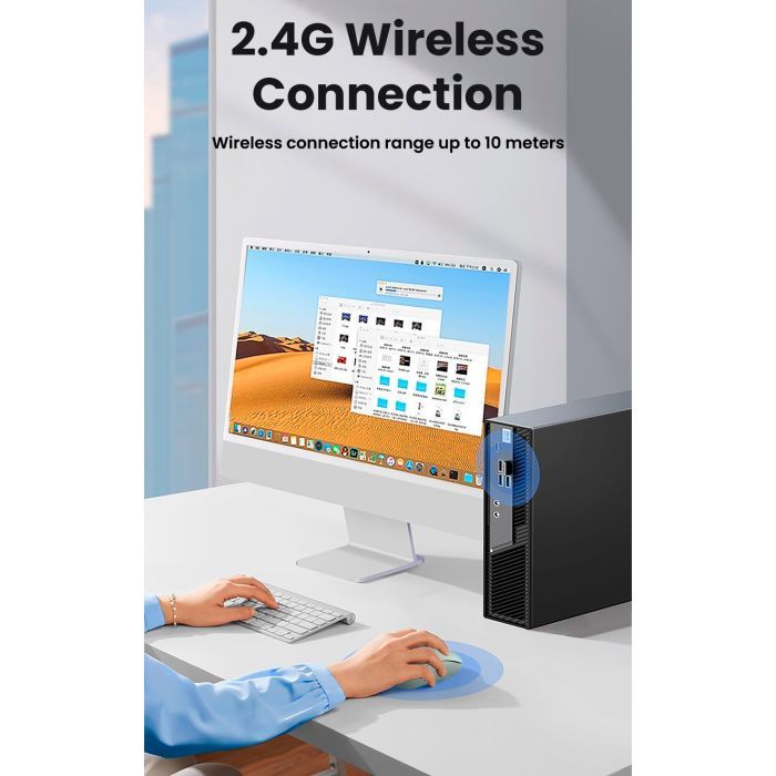 Мышка Ugreen MU105 Wireless Light Blue (90671) изображение 7