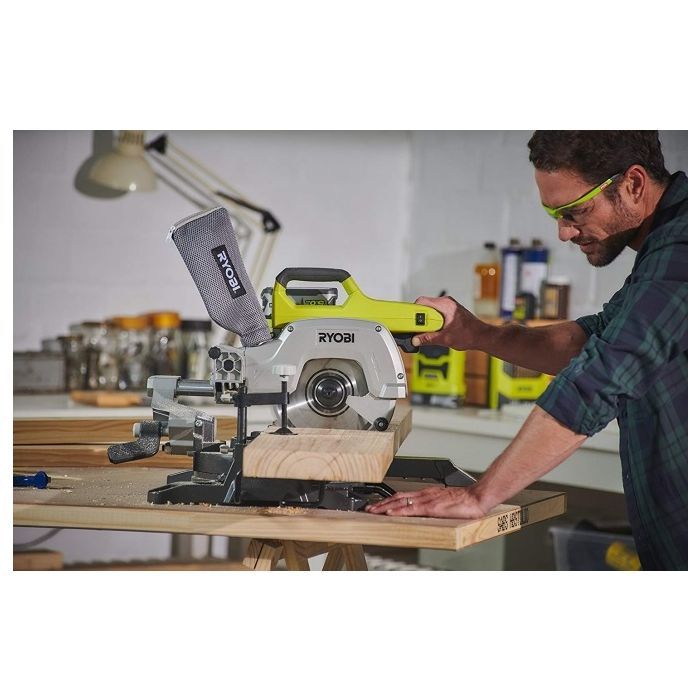 Торцовочная пила Ryobi ONE+ R18MS216-0 18V, 216мм, лазер (без АКБ и ЗУ) (5133003597) изображение 2