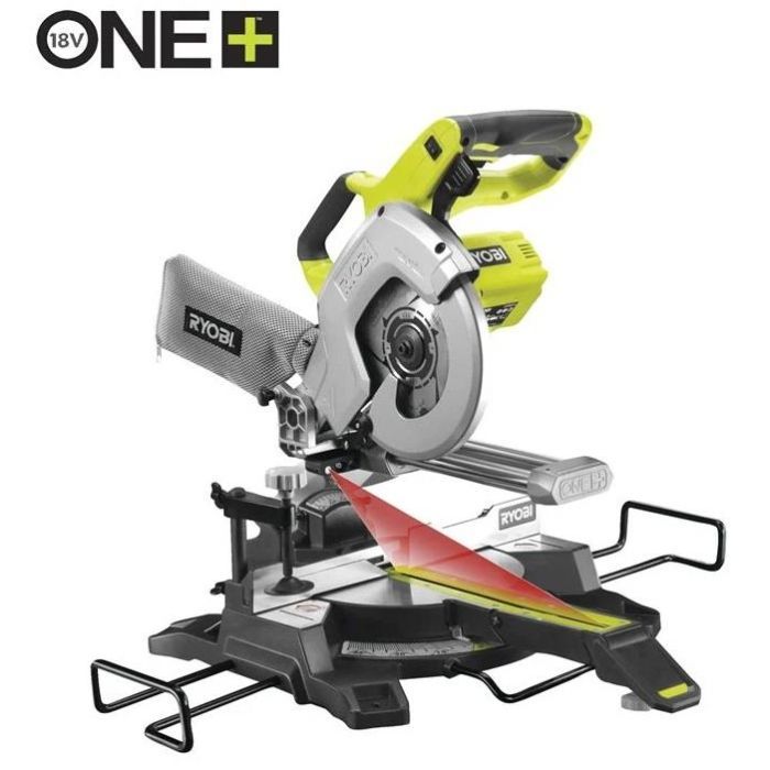 Торцовочная пила Ryobi ONE+ R18MS216-0 18V, 216мм, лазер (без АКБ и ЗУ) (5133003597) изображение 6