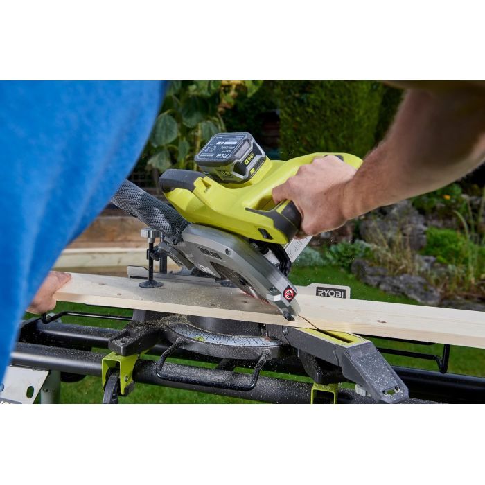 Торцовочная пила Ryobi ONE+ R18MS216-0 18V, 216мм, лазер (без АКБ и ЗУ) (5133003597) изображение 9