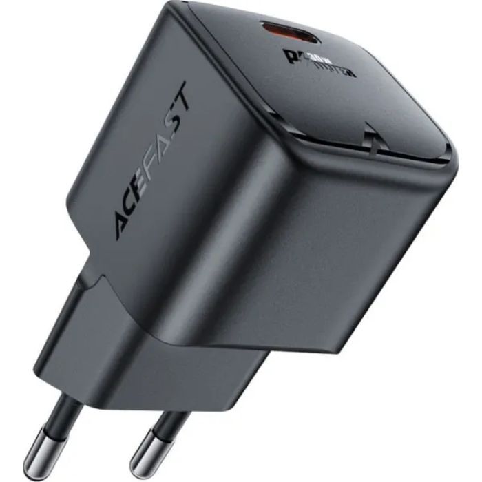 Зарядное устройство Acefast USB-C 30W Gan A77 mini Fast Charger Black (6974316282662) изображение 3
