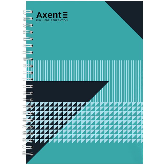 Блокнот Axent на спіралі А5 96 аркушів, клітинка, тверда обкладинка №17 (8032-17-A)