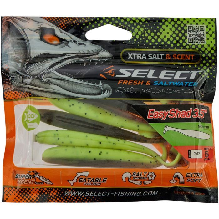 Силикон рыболовный Select Easy Shad 3.5" col.045 (5 шт/упак) (1870.05.62) изображение 2