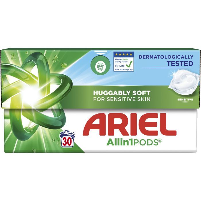Капсулы для стирки Ariel Pods All-in-1 Sensitive Skin Для чувствительной кожи 44 шт. (8700216765923)