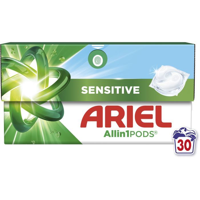Капсулы для стирки Ariel Pods All-in-1 Sensitive Skin Для чувствительной кожи 44 шт. (8700216765923) изображение 2