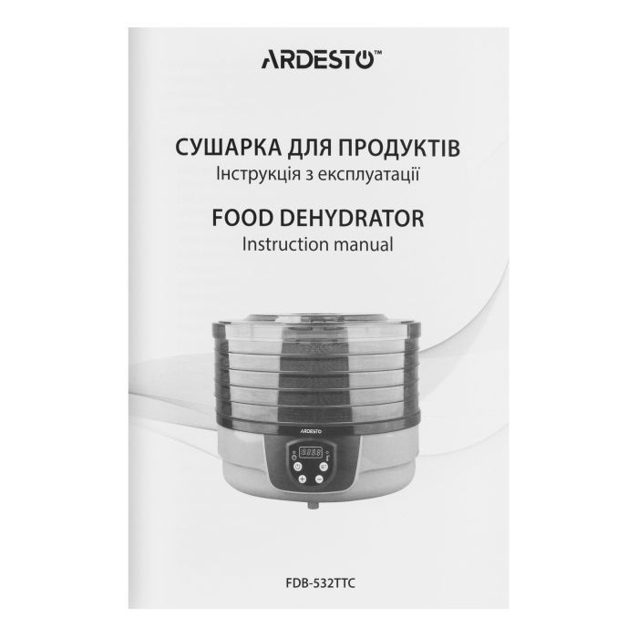 Сушка для овочів та фруктів Ardesto FDB-532TTC зображення 6