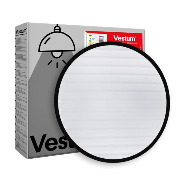 Светильник Vestum GRILL матовий 30W 375*60мм 4000К чорний (VS-90035)
