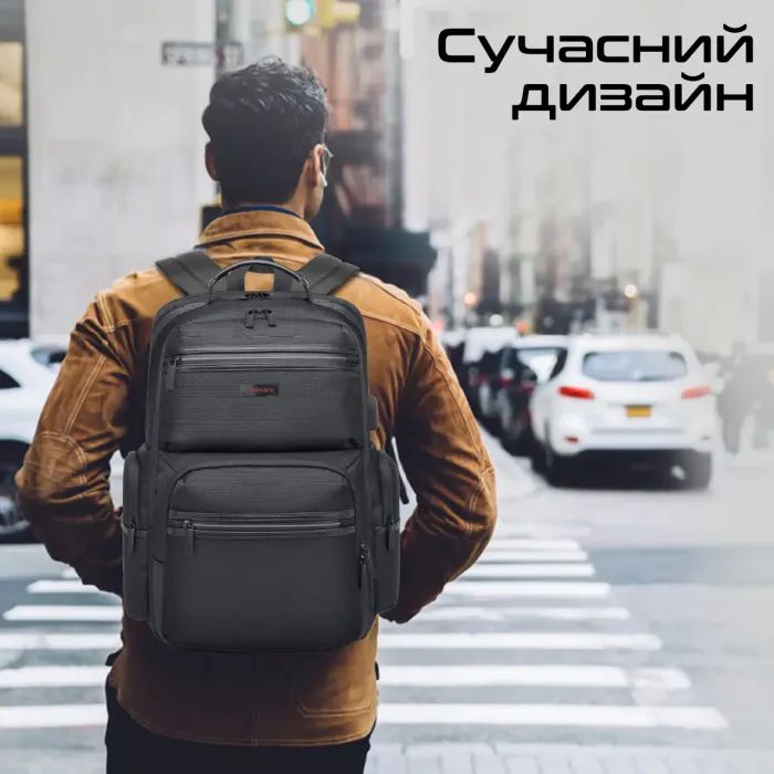 Рюкзак для ноутбука Promate 15.6" ElitePack-Pro Black (elitepack-pro) изображение 6